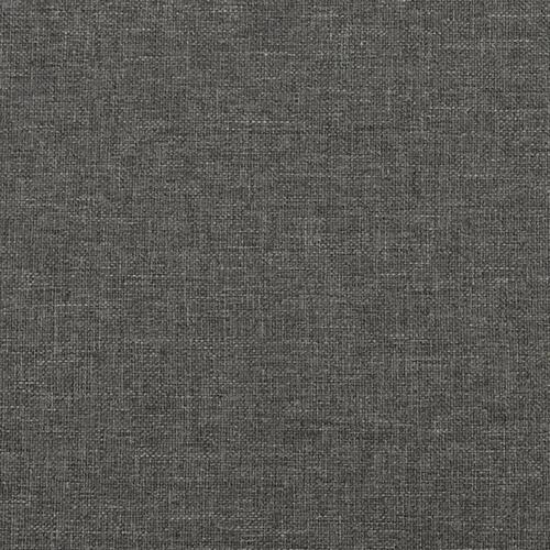 Springmadras med pocketfjedre 120x200x20 cm stof mørkegrå