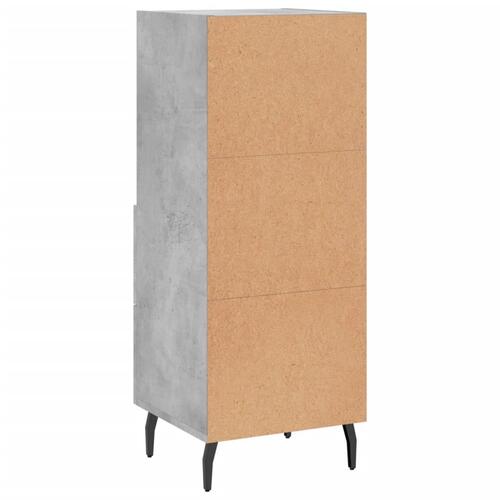 Skænk 34,5x34x90 cm konstrueret træ betongrå