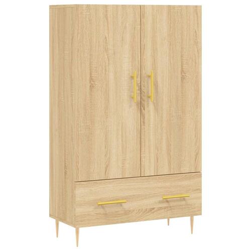 Skab 69,5x31x115 cm konstrueret træ sonoma-eg