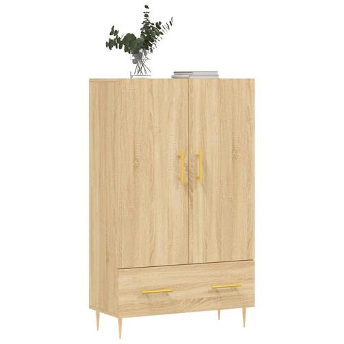 Skab 69,5x31x115 cm konstrueret træ sonoma-eg