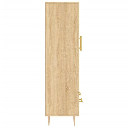 Skab 69,5x31x115 cm konstrueret træ sonoma-eg