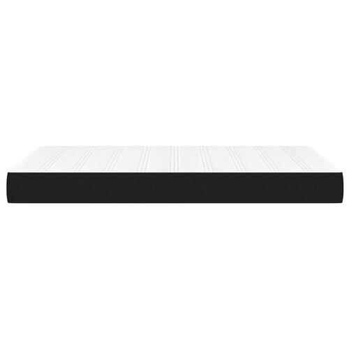 Springmadras med pocketfjedre 120x200x20 cm stof sort