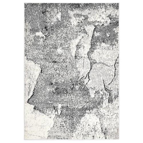 Gulvtæppe 160 x 230 cm PP grå