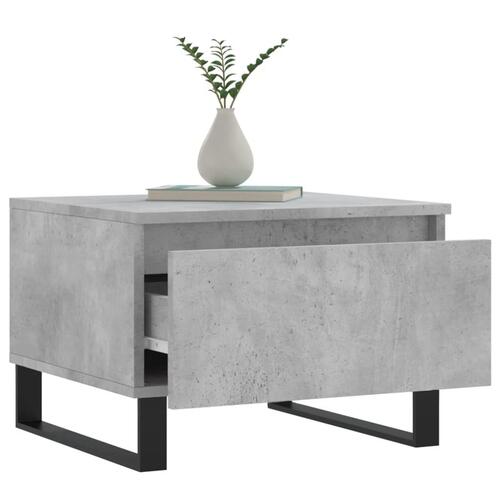 Sofaborde 2 stk. 50x46x35 cm konstrueret træ betongrå
