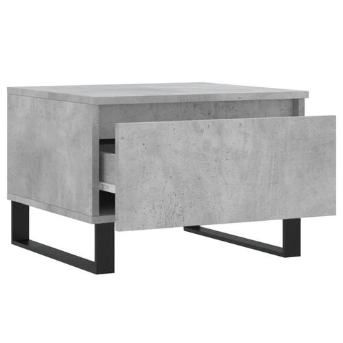 Sofaborde 2 stk. 50x46x35 cm konstrueret træ betongrå