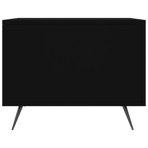 Sofabord 50x50x40 cm konstrueret træ sort