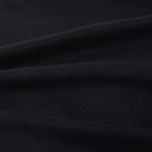 Sengesæt 3 dele fleece 200 x 220/80 x 80 cm sort