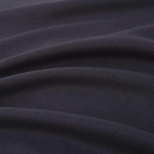 Sengesæt 3 dele fleece 200 x 220/80 x 80 cm antracitgrå