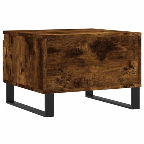 Sofaborde 2 stk. 50x46x35 cm konstrueret træ røget egetræsfarve