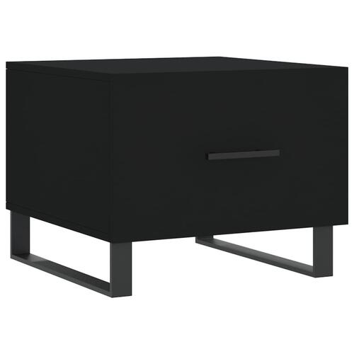 Sofabord 50x50x40 cm konstrueret træ sort