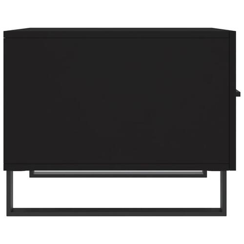 Sofabord 50x50x40 cm konstrueret træ sort