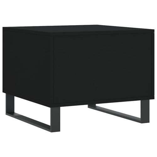 Sofabord 50x50x40 cm konstrueret træ sort