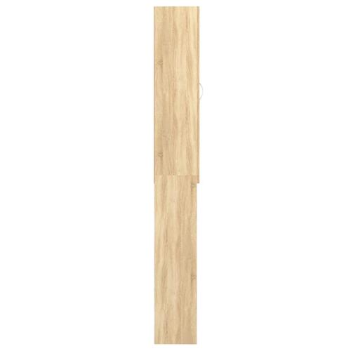 Vaskemaskineskab 64x25,5x190 cm sonoma-eg