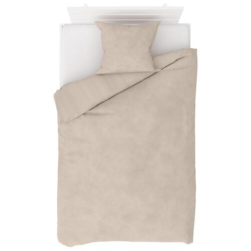 Sengesæt 2 dele fleece 140 x 220/60 x 70 cm beige