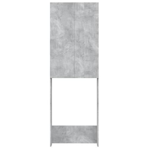 Vaskemaskineskab 64x25,5x190 cm betongrå