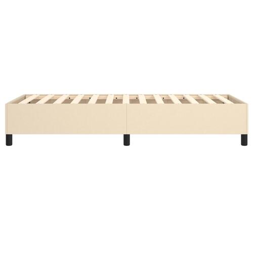 Sengeramme uden madras 80x200 cm stof cremefarvet