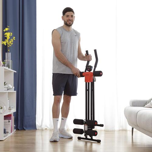 Sammenklappelig Abdominal Machine med træningsguide Plawer InnovaGoods