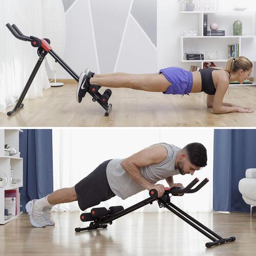 Sammenklappelig Abdominal Machine med træningsguide Plawer InnovaGoods