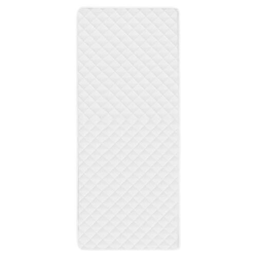 Vatteret madrasbeskytter 90 x 200 cm let hvid