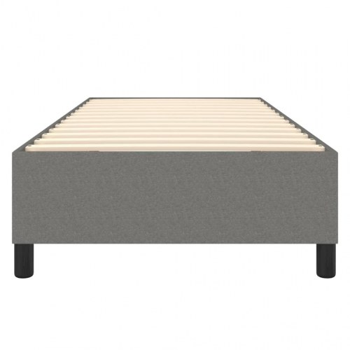 Boxspring sengeramme i stof - mørkegrå 90 × 200 cm