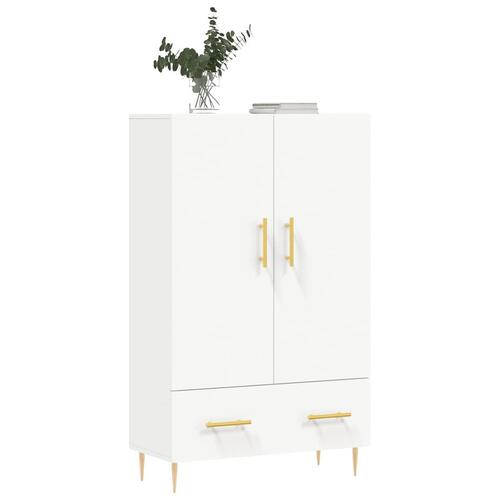 Skab 69,5x31x115 cm konstrueret træ hvid