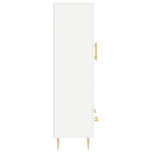 Skab 69,5x31x115 cm konstrueret træ hvid