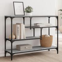 Konsolbord 100x30x75 cm konstrueret træ grå sonoma-eg