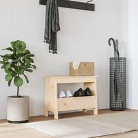 Entrébænk 60x28x45 cm massivt fyrretræ