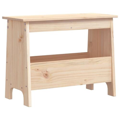 Entrébænk 60x28x45 cm massivt fyrretræ