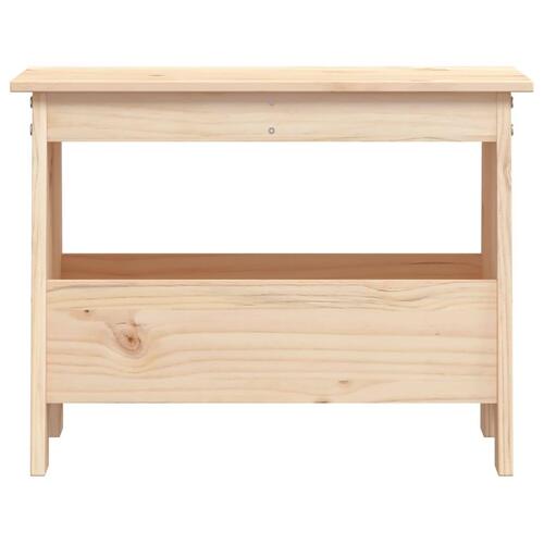 Entrébænk 60x28x45 cm massivt fyrretræ