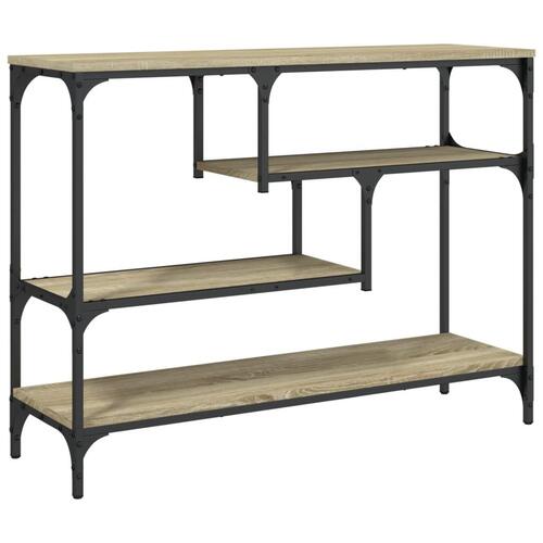 Konsolbord 100x30x75 cm konstrueret træ sonoma-eg