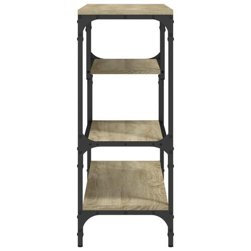 Konsolbord 100x30x75 cm konstrueret træ sonoma-eg
