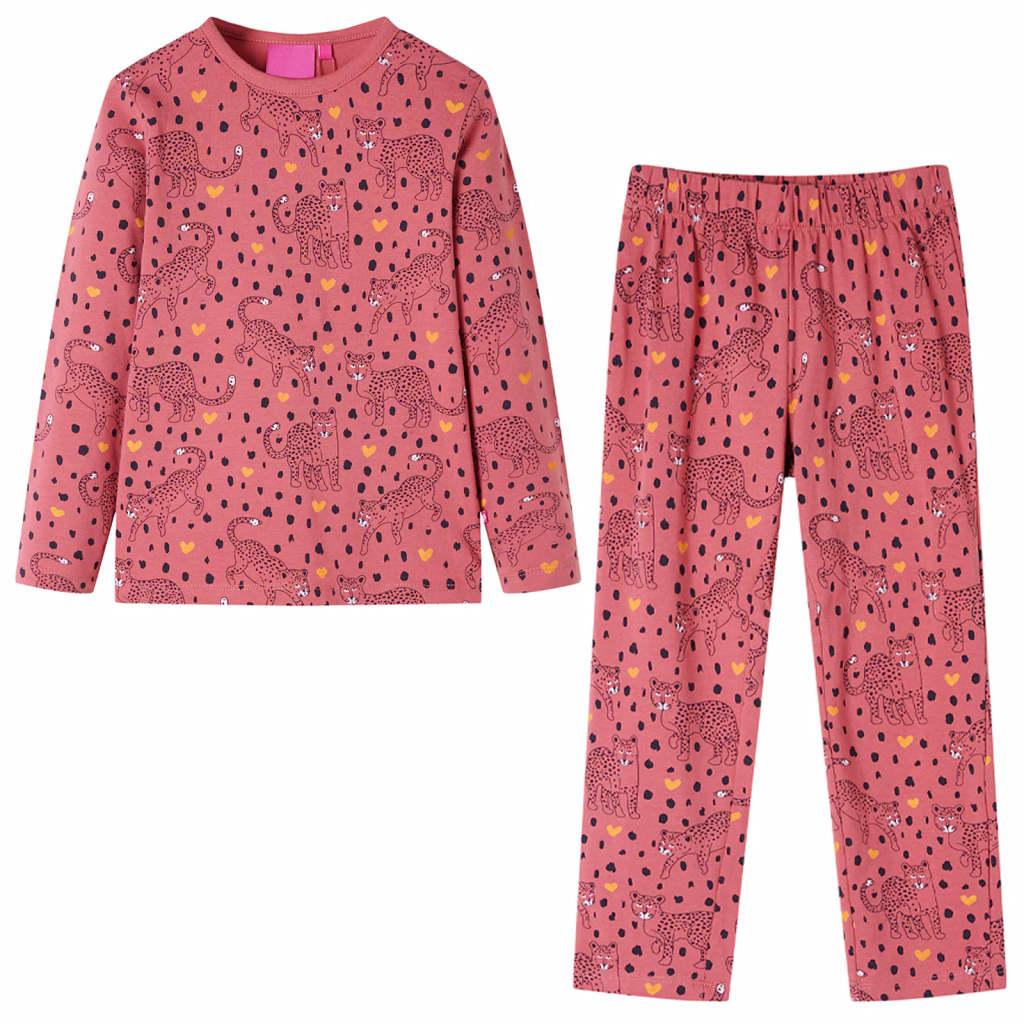 Pyjamas til børn str. 92 gammelrosa billede