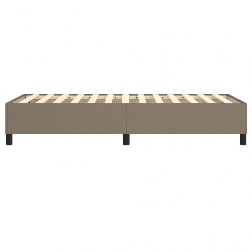 Boxspring sengeramme 90×200 cm - stof gråbrun