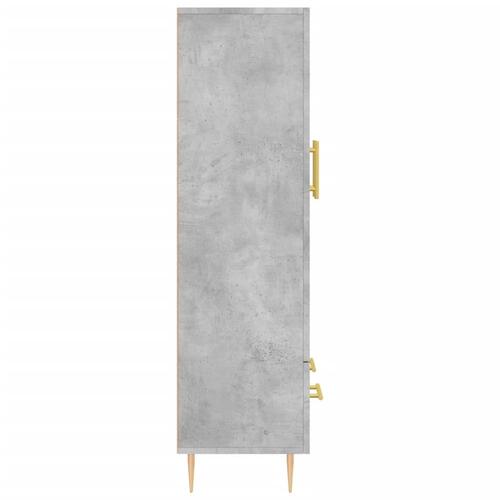 Skab 69,5x31x115 cm konstrueret træ betongrå