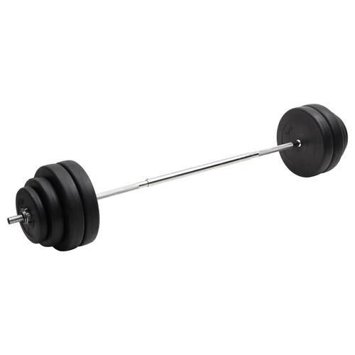 Vægtstang med skiver 60 kg