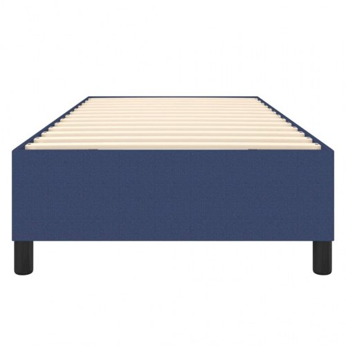 Boxspring sengeramme 90 × 200 cm - stof, blå