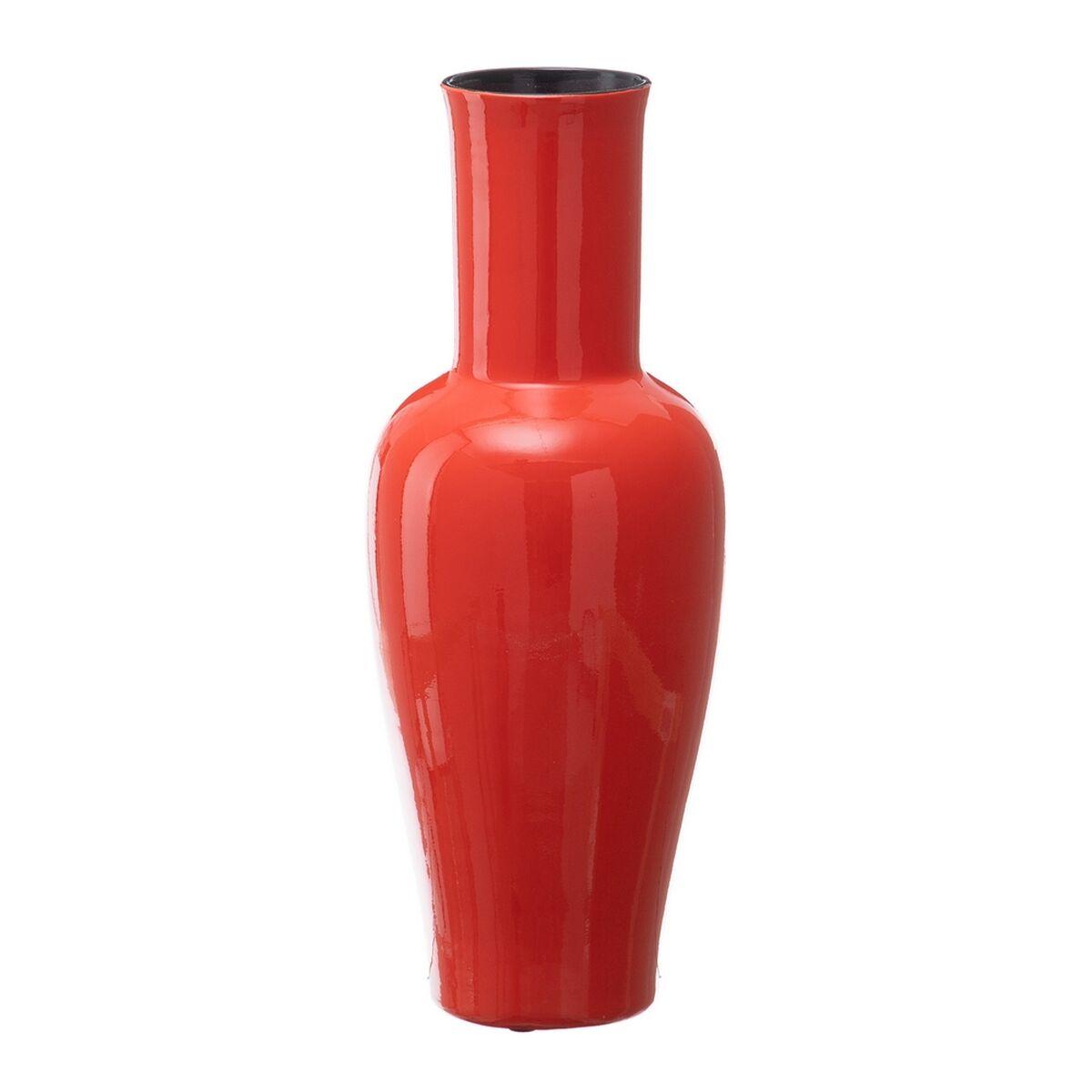 Vase 18 x 18 x 46,5 cm Keramik Orange