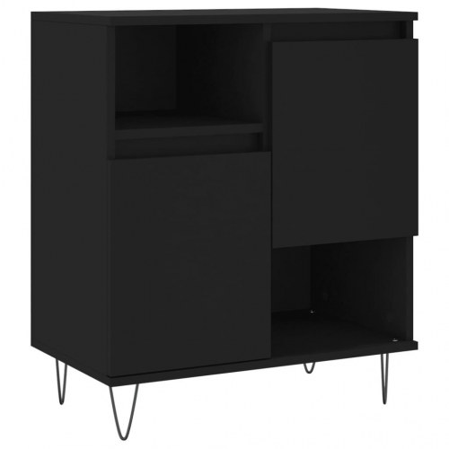 Skænk 60x35x70 cm konstrueret træ sort