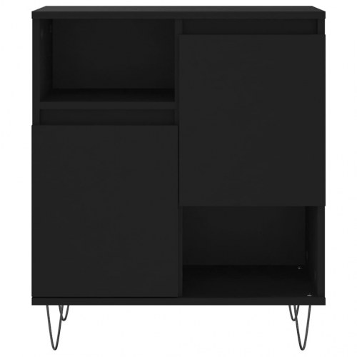 Skænk 60x35x70 cm konstrueret træ sort