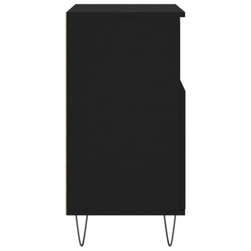 Skænk 60x35x70 cm konstrueret træ sort