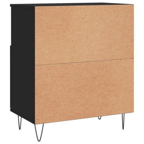 Skænk 60x35x70 cm konstrueret træ sort