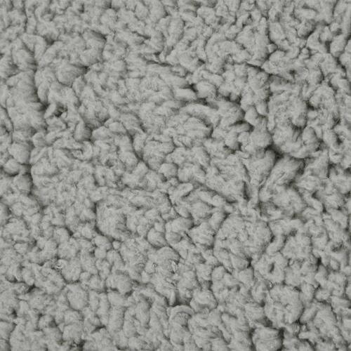 Ergonomisk hundeseng 60x42 cm hør-look fleece grå