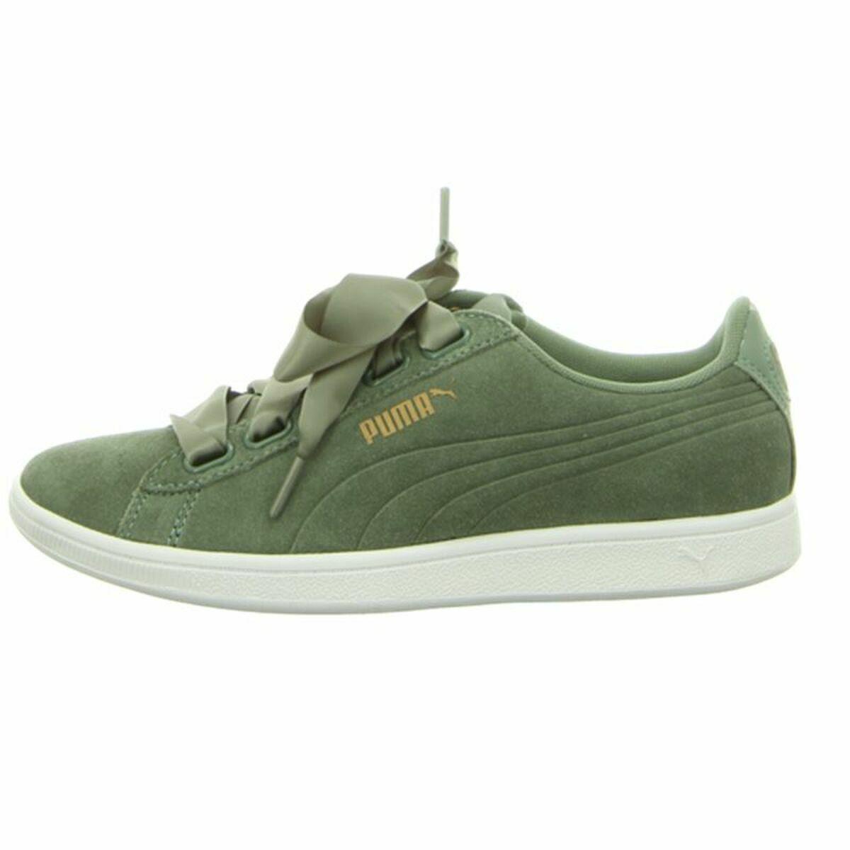 Sportssneakers til damer Puma Vikky Ribbon Sd P Oliven 39