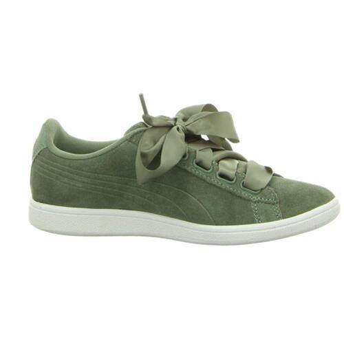 Sportssneakers til damer Puma Vikky Ribbon Sd P Oliven 39