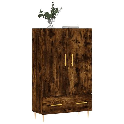 Skab 69,5x31x115 cm konstrueret træ røget sonoma-eg