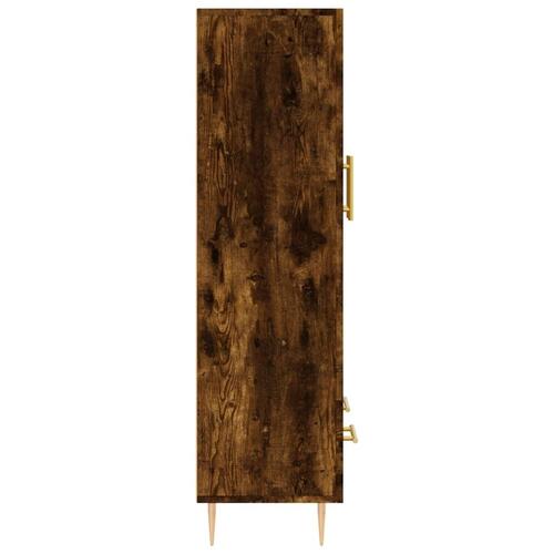 Skab 69,5x31x115 cm konstrueret træ røget sonoma-eg