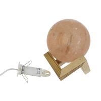 Bordlampe Brun Pink Salt Akacie 15 W 220 V 15 x 15 x 20 cm