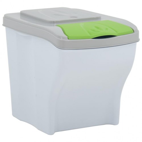 Stabelbare skraldespande 4 stk. 80 l hvid
