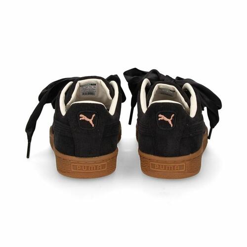 Sportssneakers til damer Puma Basket Heart Corduroy Sort 40